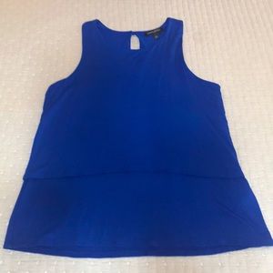 Banana Republic blue sleeveless blouse